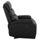 Πολυθρόνα μασαζ "YASUMU" από PU σε χρώμα μαύρο 80x93x100