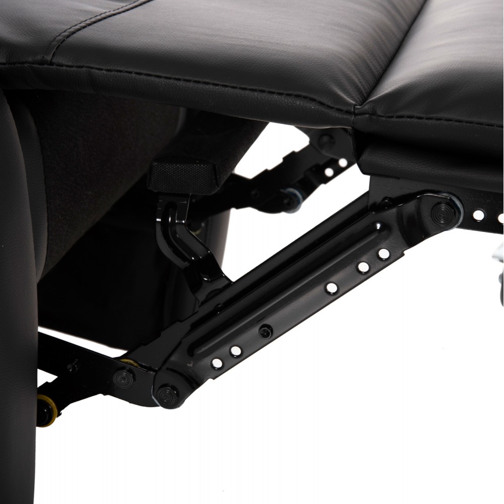 Πολυθρόνα μασαζ "YASUMU" από PU σε χρώμα μαύρο 80x93x100