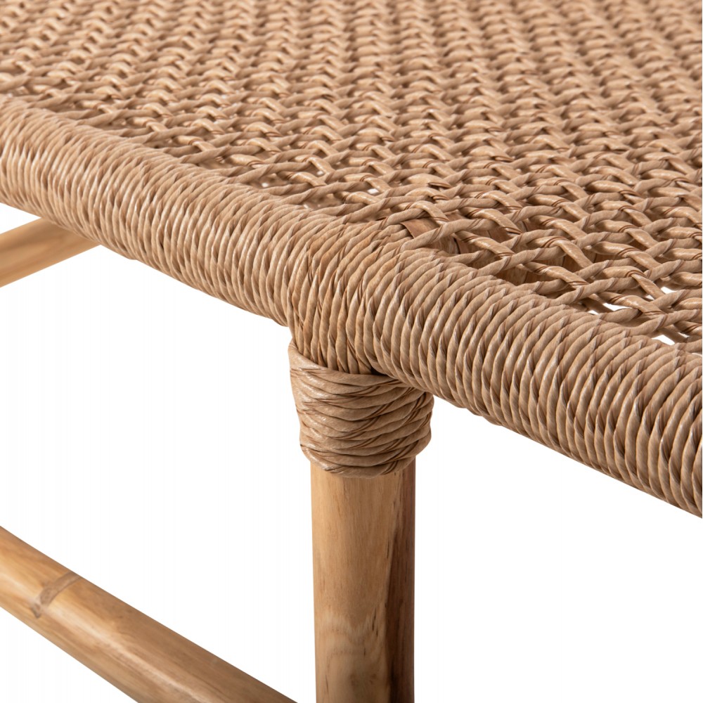 Καναπές εξωτερικού χώρου "LONDER" από ξύλο σε φυσικό χρώμα 120x75x78