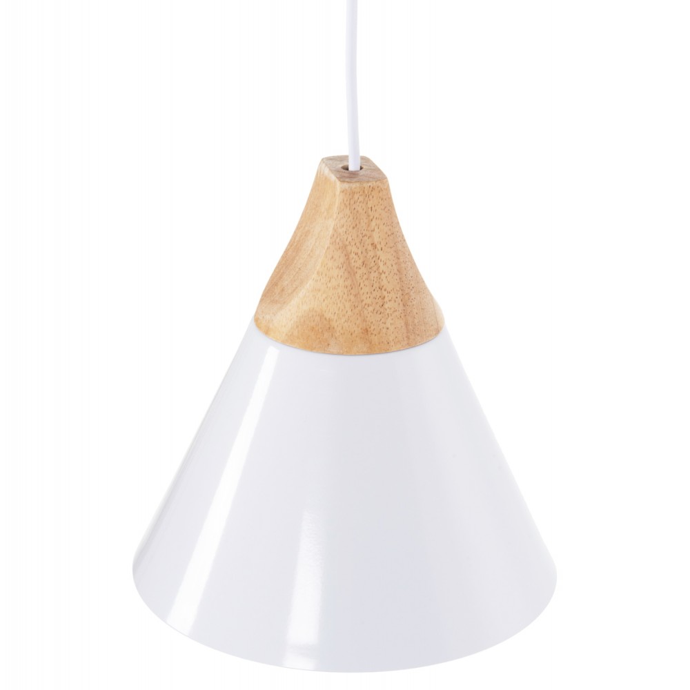 Φωτιστικό οροφής μονόφωτο από μέταλλο σε χρώμα λευκό Φ22x115