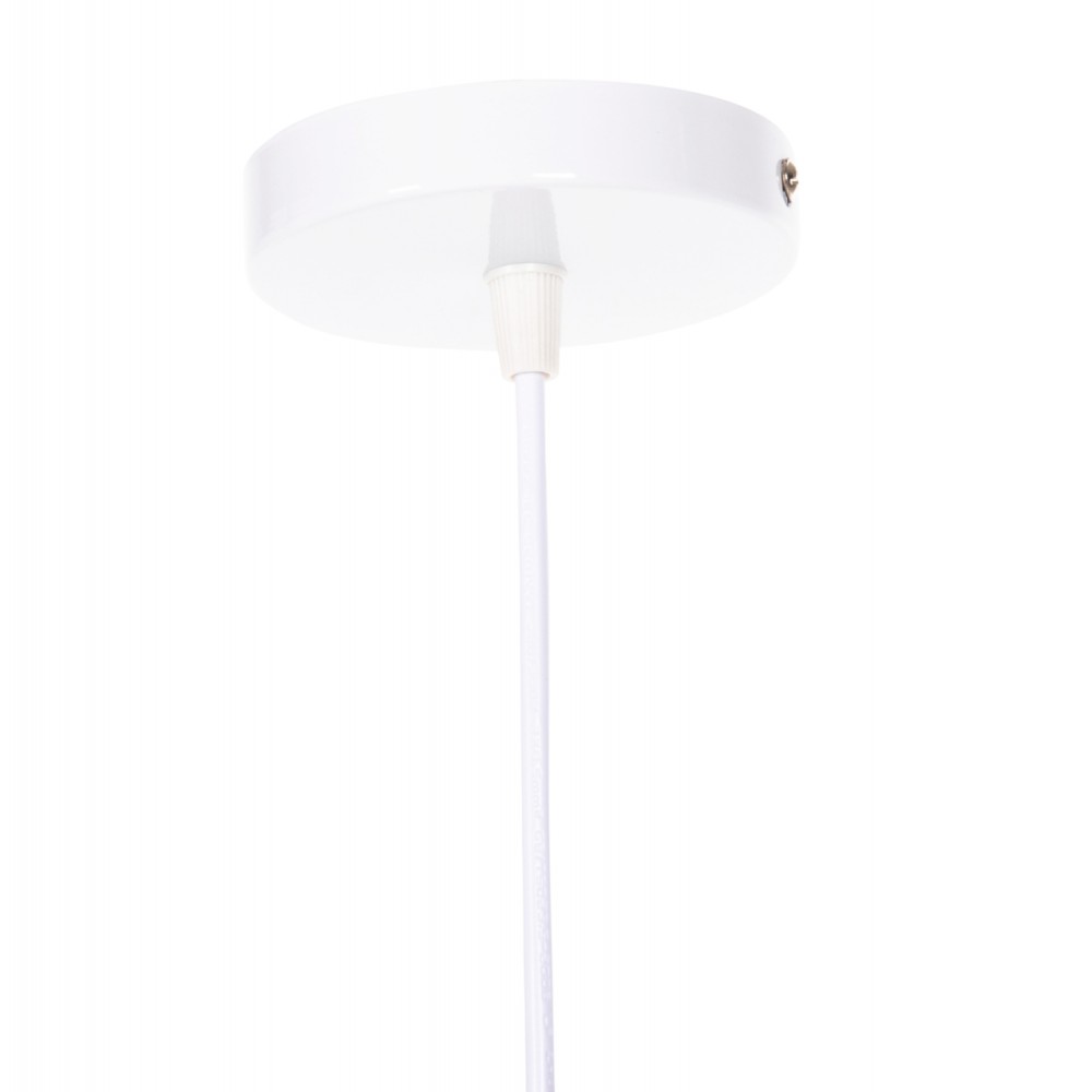 Φωτιστικό οροφής μονόφωτο από μέταλλο σε χρώμα λευκό Φ22x115
