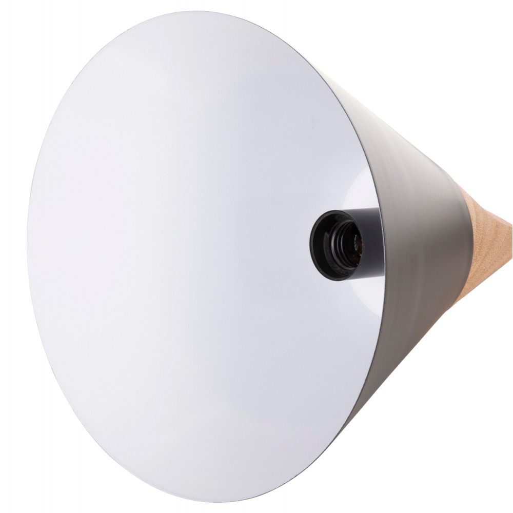 Φωτιστικό οροφής μονόφωτο από μέταλλο σε χρώμα μαύρο Φ22x115