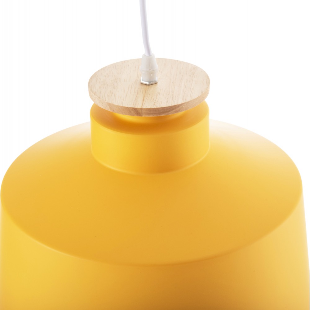 Φωτιστικό οροφής μονόφωτο από αλουμίνιο σε χρώμα κίτρινο Φ30x123,5