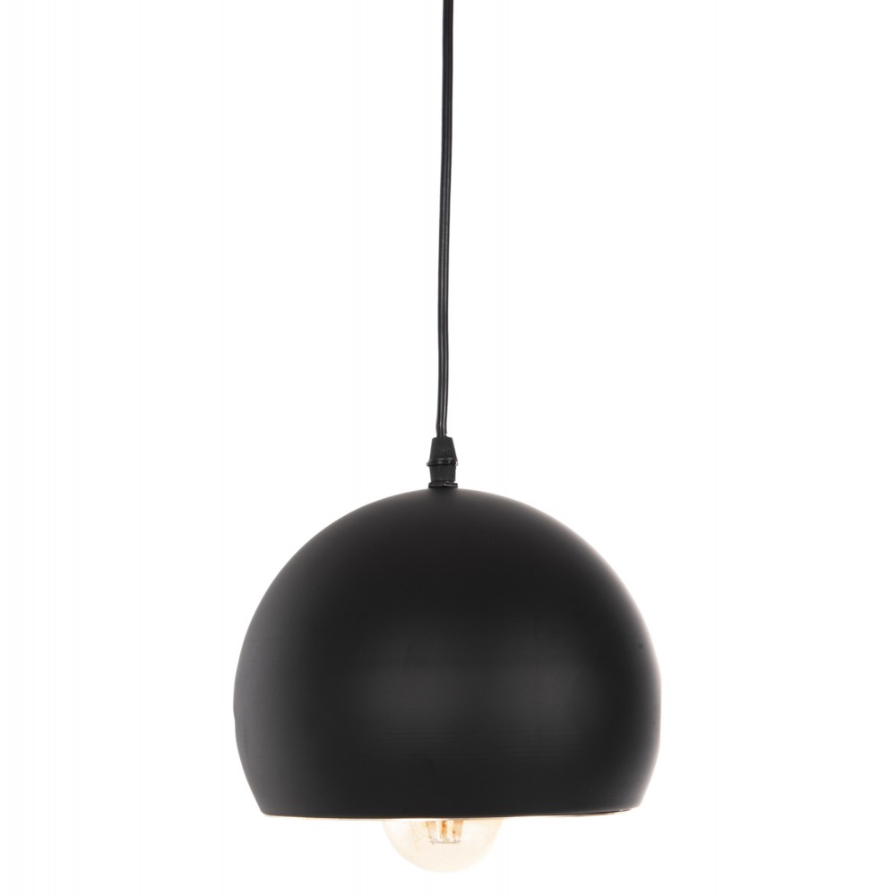 Φωτιστικό οροφής μονόφωτο από αλουμίνιο σε χρώμα μαύρο Φ20x113