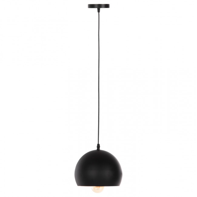 Φωτιστικό οροφής μονόφωτο από αλουμίνιο σε χρώμα μαύρο Φ20x113