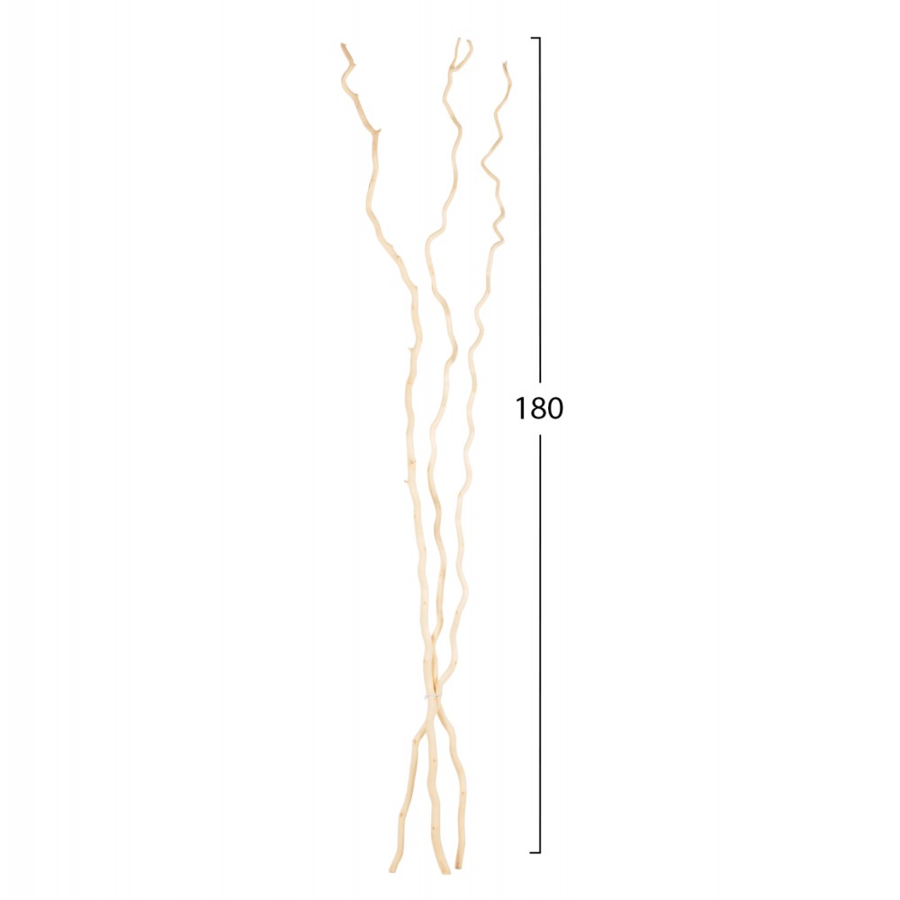 Διακοσμητικό μπουκέτο 3τμχ από κλαδιά μουριάς σε εκρού χρώμα 180Υ