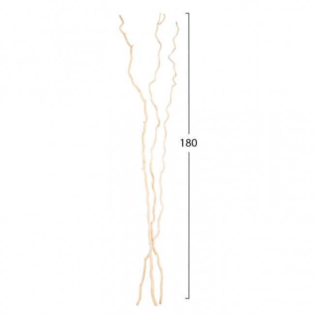 Διακοσμητικό μπουκέτο 3τμχ από κλαδιά μουριάς σε εκρού χρώμα 180Υ