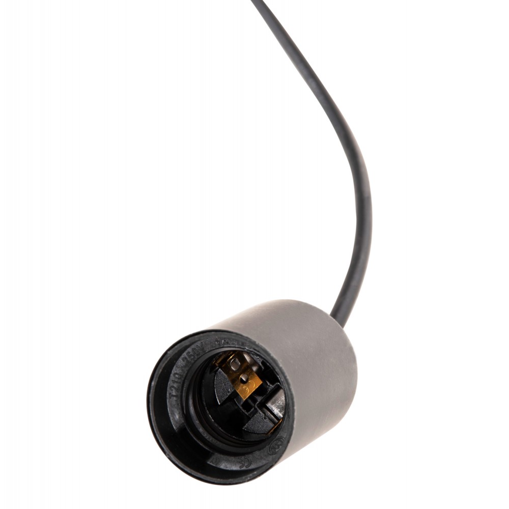 Φωτιστικό οροφής εξάφωτο από μέταλλο σε χρώμα μαύρο Φ100x180