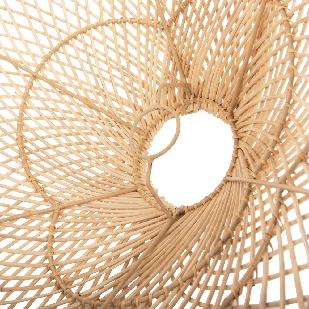 Φωτιστικό οροφής μονόφωτο από ραττάν σε χρώμα φυσικό Φ58,5x31