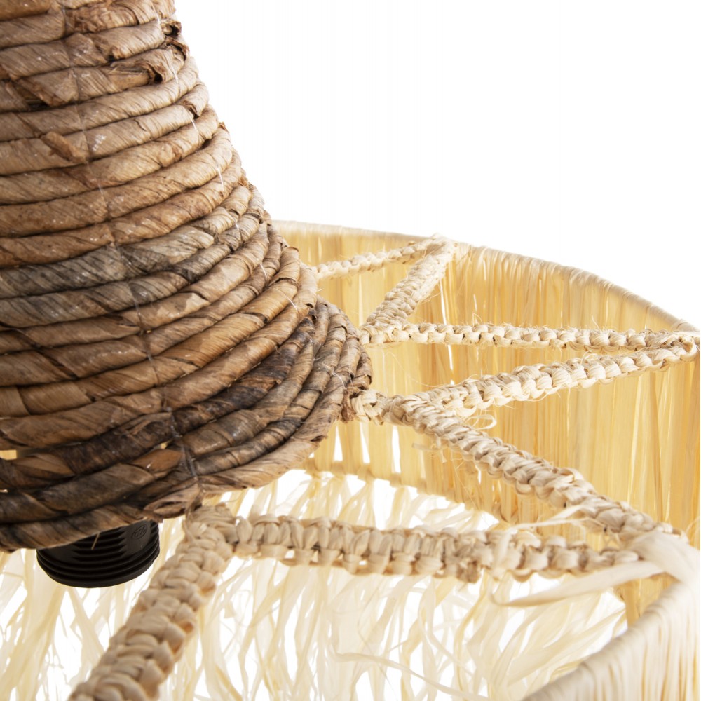 Φωτιστικό οροφής μονόφωτο σε χρώμα φυσικό Φ41x34