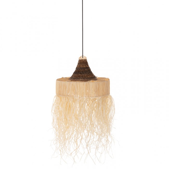 Φωτιστικό οροφής μονόφωτο σε χρώμα φυσικό Φ51x37