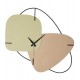 Ρολόι τοίχου από μέταλλο σε χρώμα καφέ/πράσινο 64,5x42,5