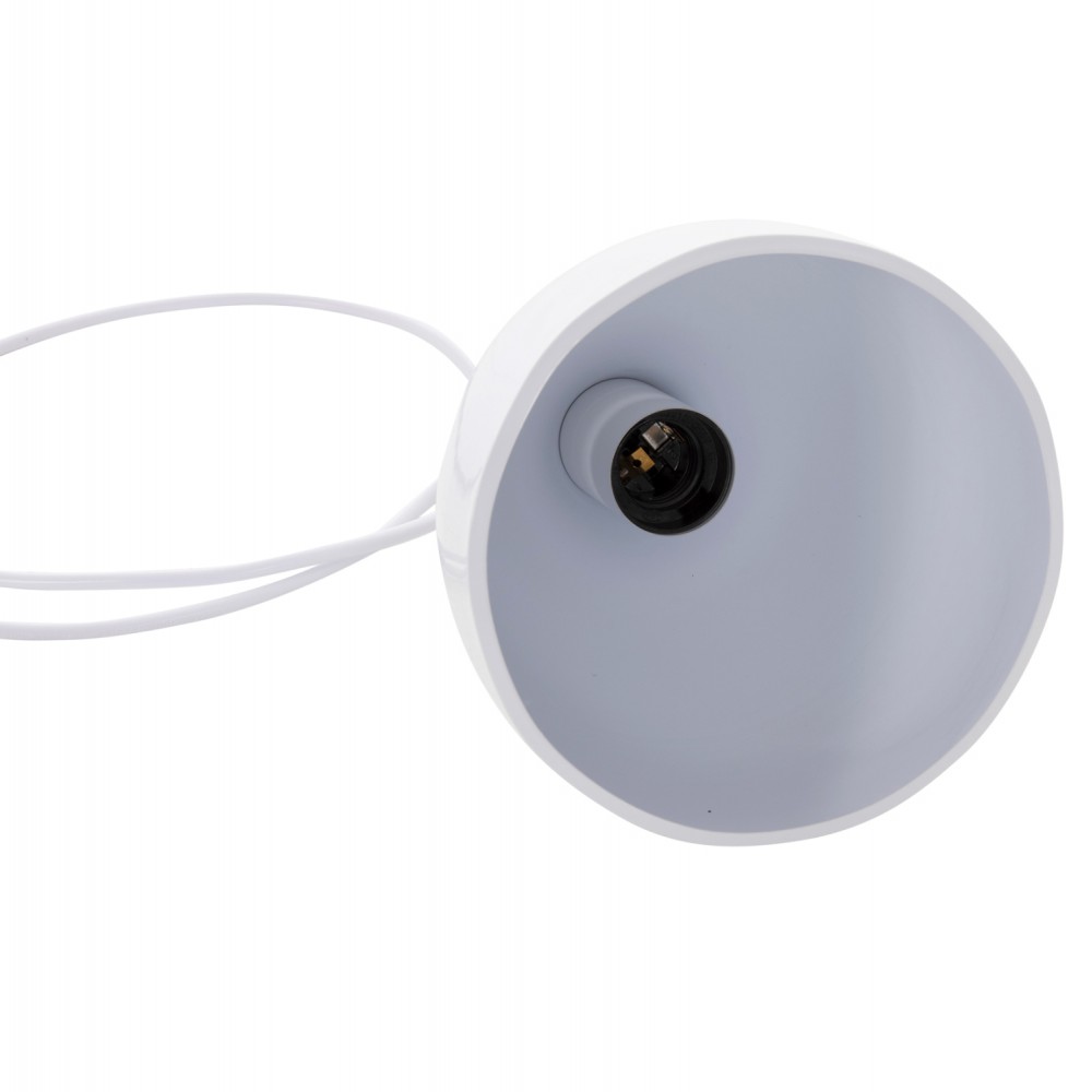 Φωτιστικό οροφής τρίφωτο από μέταλλο σε χρώμα λευκό Φ33x33-115