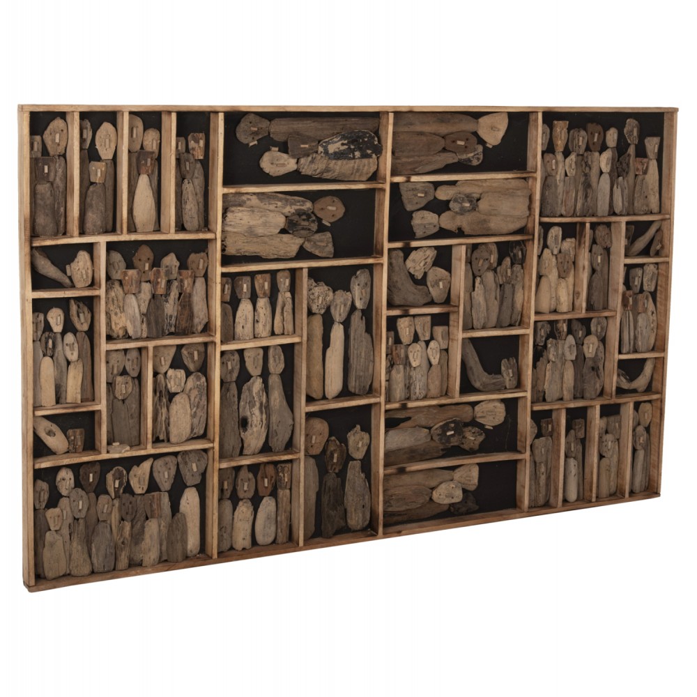 Κάδρο "MYST" από drift wood σε φυσικό χρώμα 200x6x120