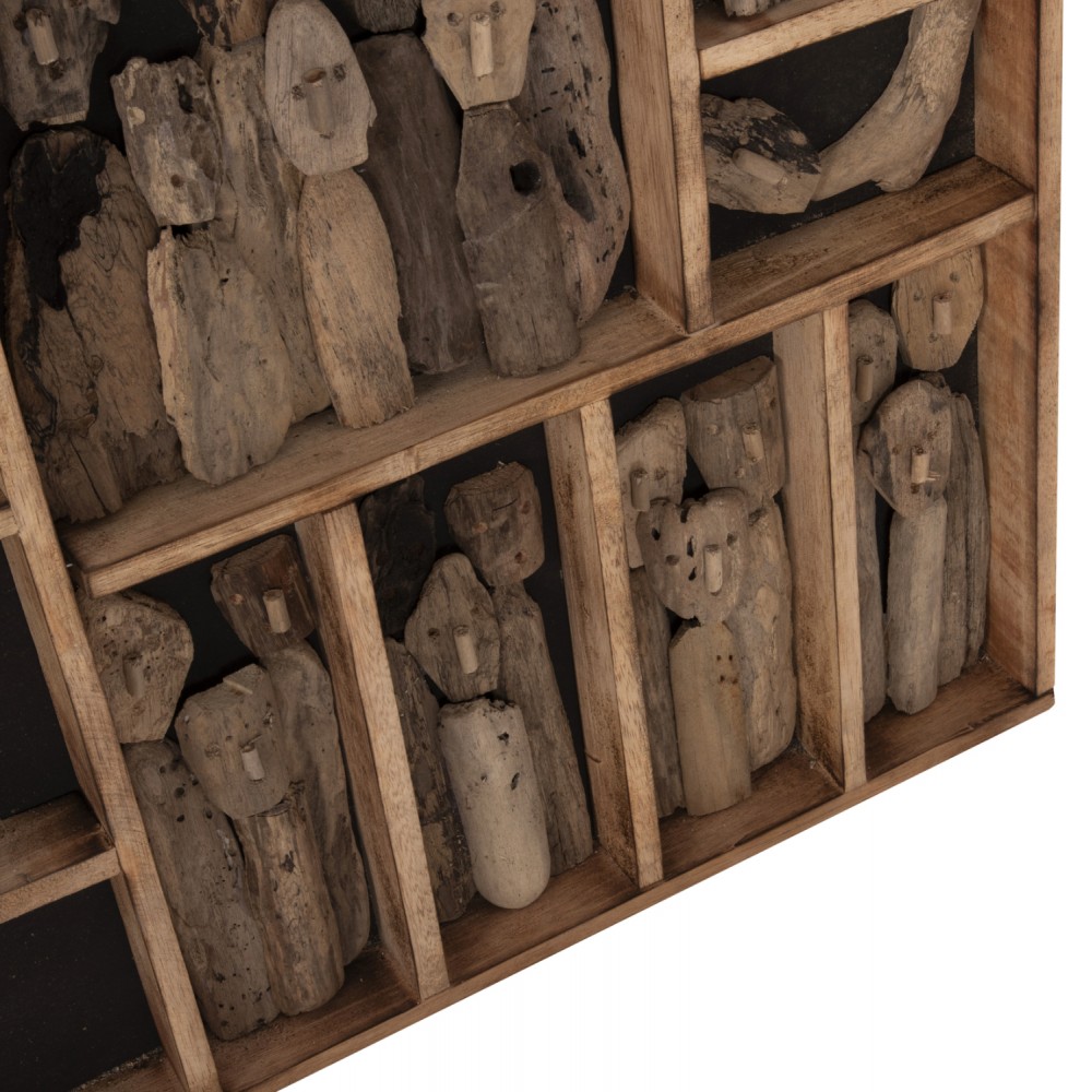 Κάδρο "MYST" από drift wood σε φυσικό χρώμα 200x6x120