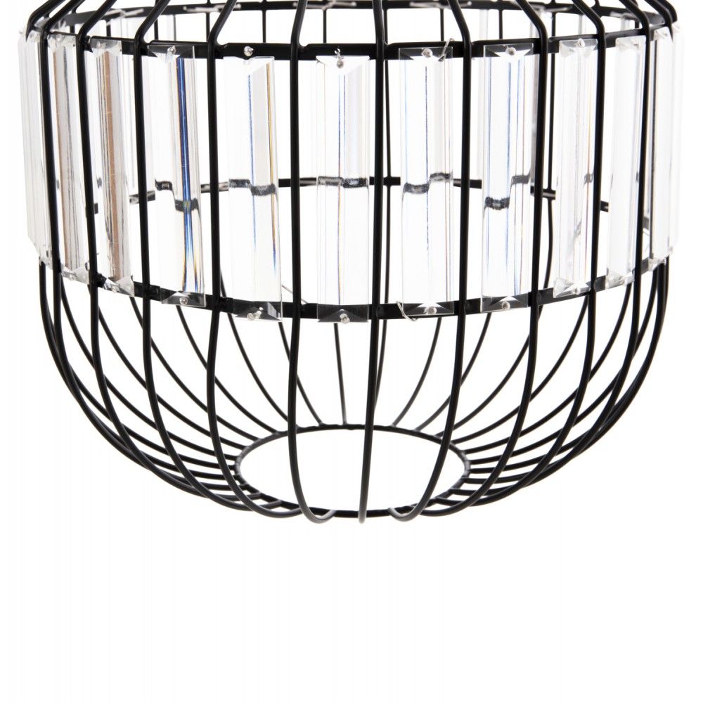 Φωτιστικό οροφής μονόφωτο από μέταλλο σε χρώμα μαύρο Φ29x38-137