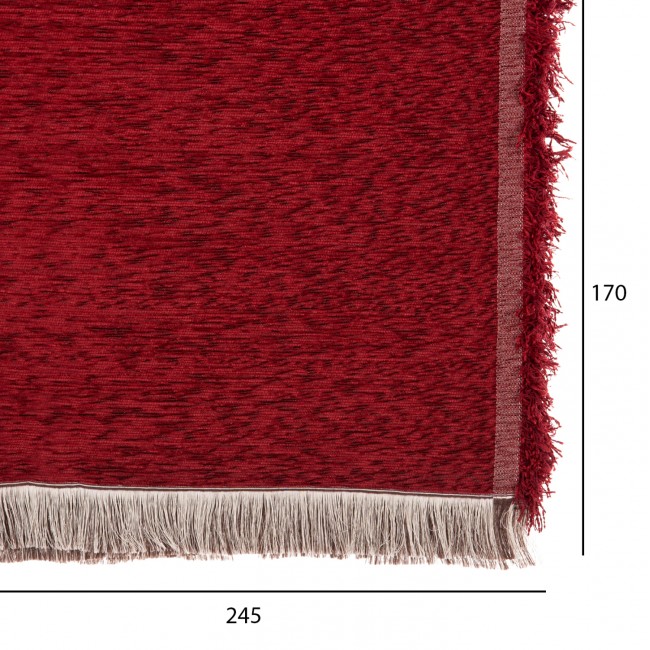Ριχτάρι "DREAMTOPIA" από ύφασμα σε μπορντό χρώμα 245Χ170