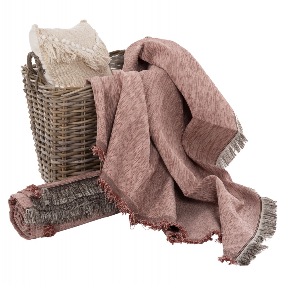 Ριχτάρι "DREAMTOPIA" από ύφασμα σε χρώμα σάπιο μήλο 295Χ170