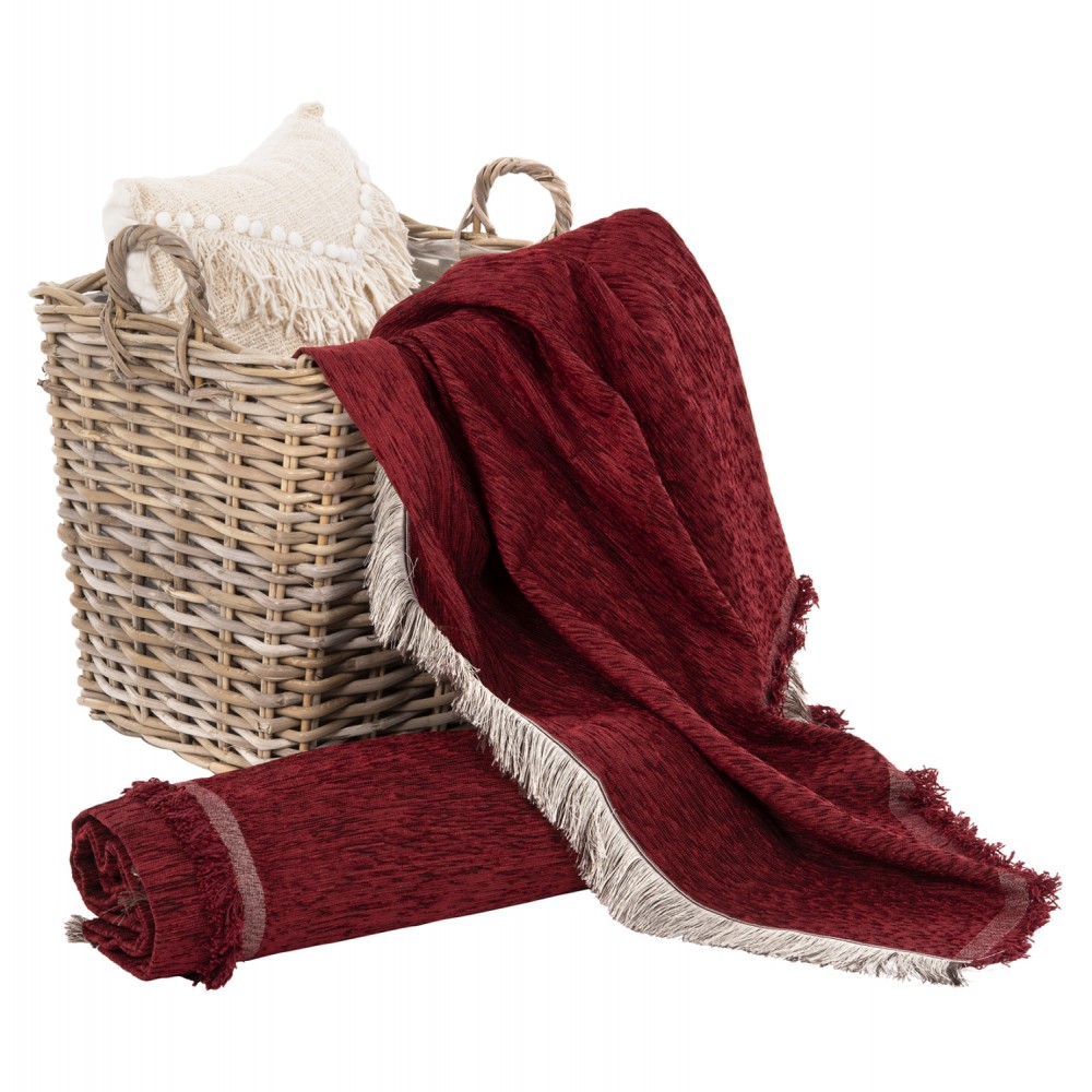 Ριχτάρι "DREAMTOPIA" από ύφασμα σε μπορντό χρώμα 295Χ170