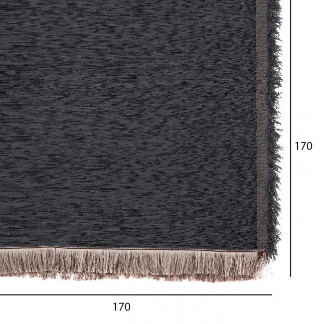 Ριχτάρι "DREAMTOPIA" από ύφασμα σε χρώμα σκούρο μπλέ 178X178