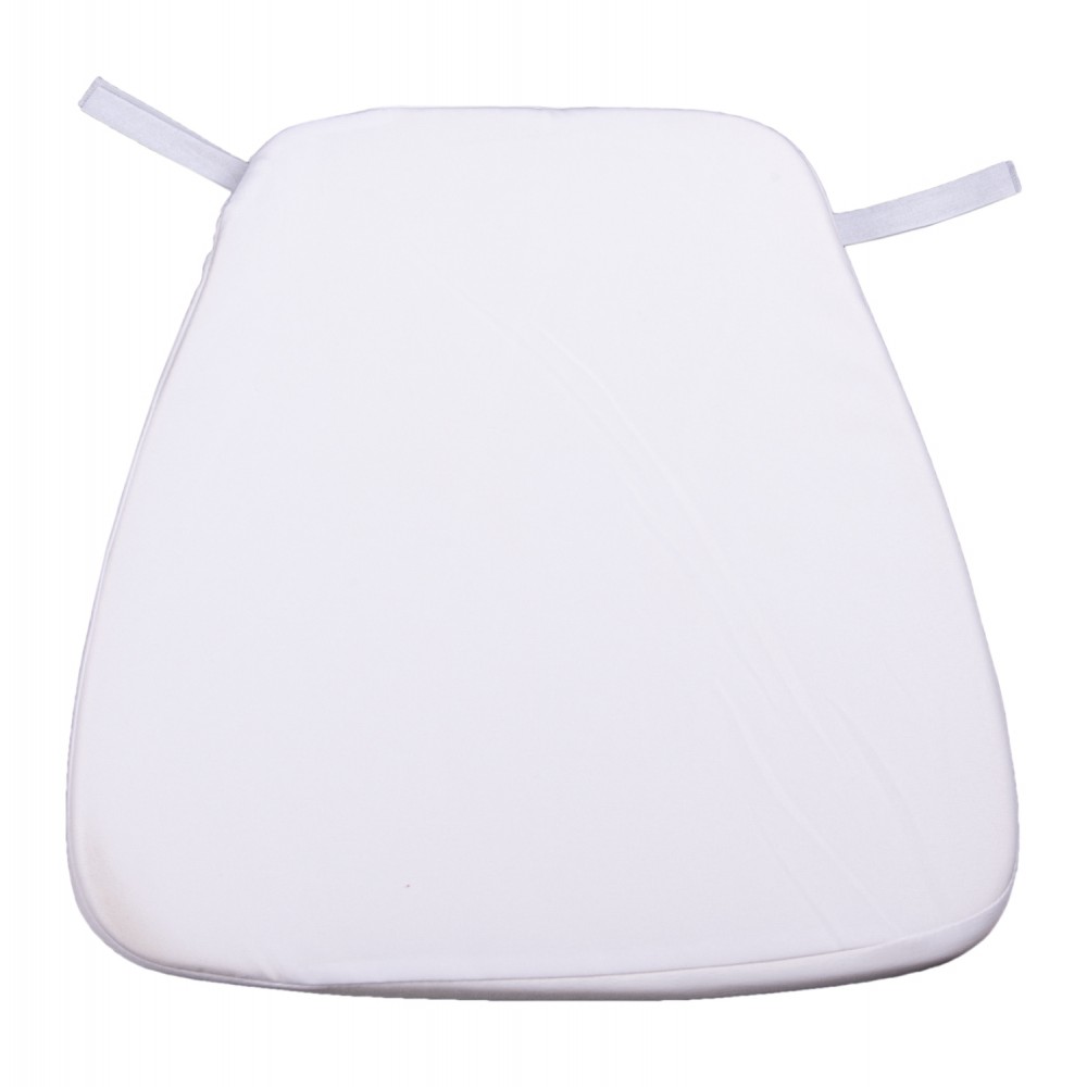 Μαξιλάρι καθίσματος "TIFFANYS" από ύφασμα αδιάβροχο σε χρώμα λευκό 40x40x11