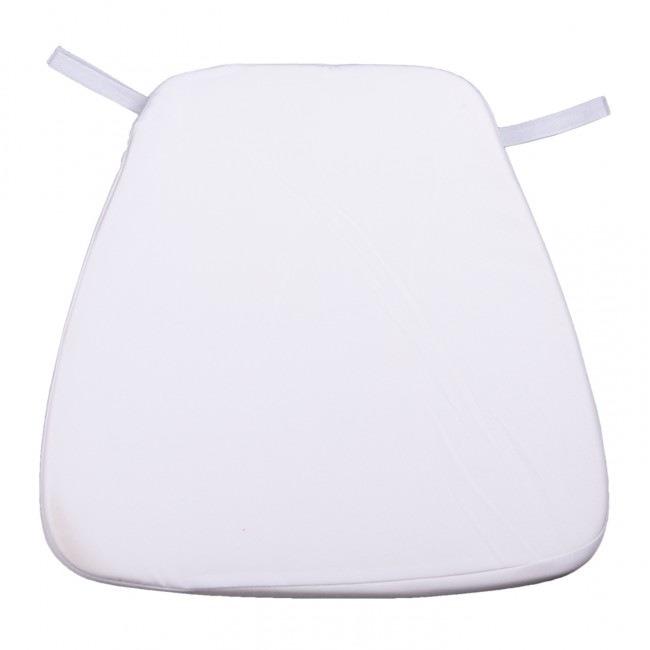 Μαξιλάρι καθίσματος "TIFFANYS" από ύφασμα αδιάβροχο σε χρώμα λευκό 40x40x11