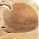 Διακοσμητικό επιτραπέζιο μπόλ "YOKI" από ξύλο σε χρώμα φυσικό Φ58x12