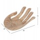 Διακοσμητικό επιτραπέζιο χέρι από ξύλο σε χρώμα φυσικό 30x20x10