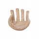 Διακοσμητικό επιτραπέζιο χέρι από ξύλο σε χρώμα φυσικό 30x20x10