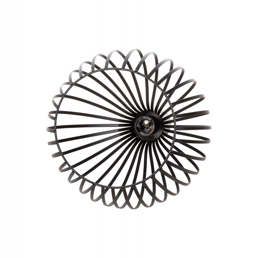 Φωτιστικό οροφής μονόφωτο από μέταλλο σε χρώμα μαύρο Φ28x138