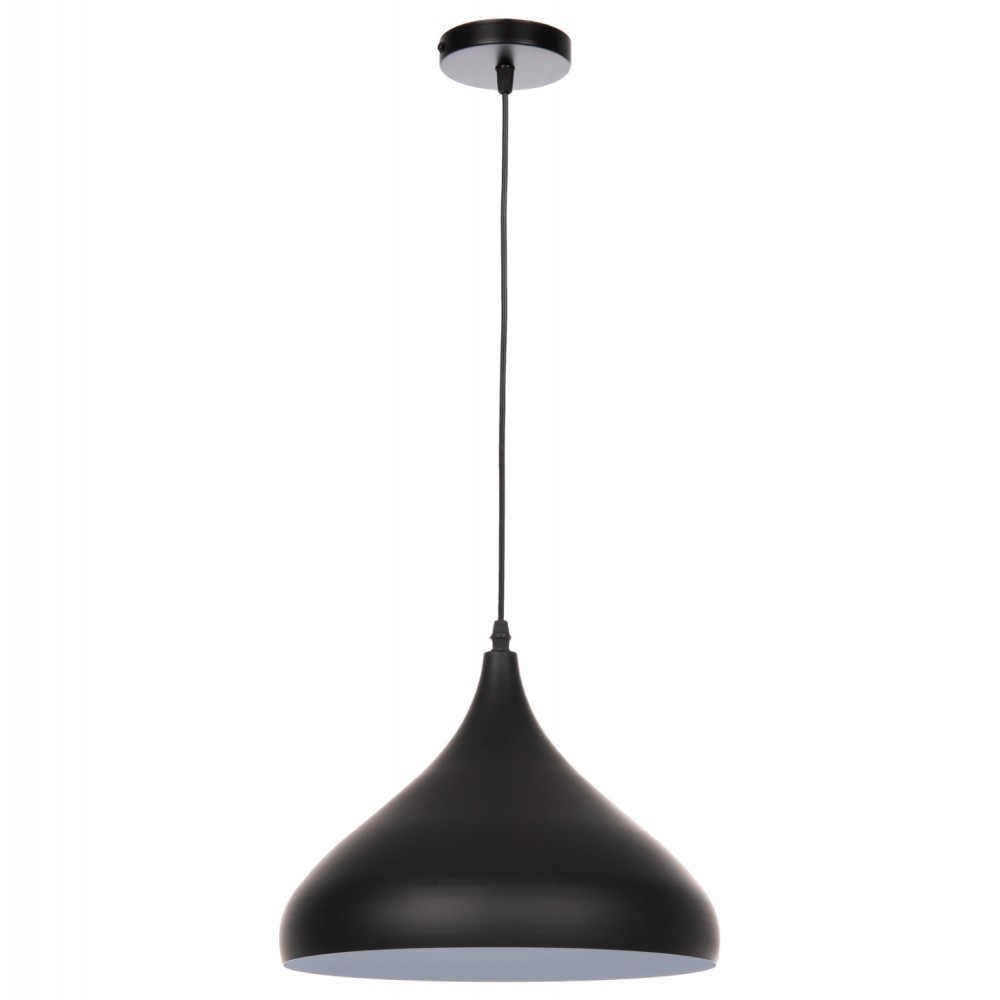 Φωτιστικό οροφής μονόφωτο από μέταλλο σε χρώμα μαύρο Φ32x125