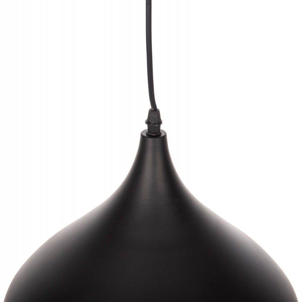 Φωτιστικό οροφής μονόφωτο από μέταλλο σε χρώμα μαύρο Φ32x125