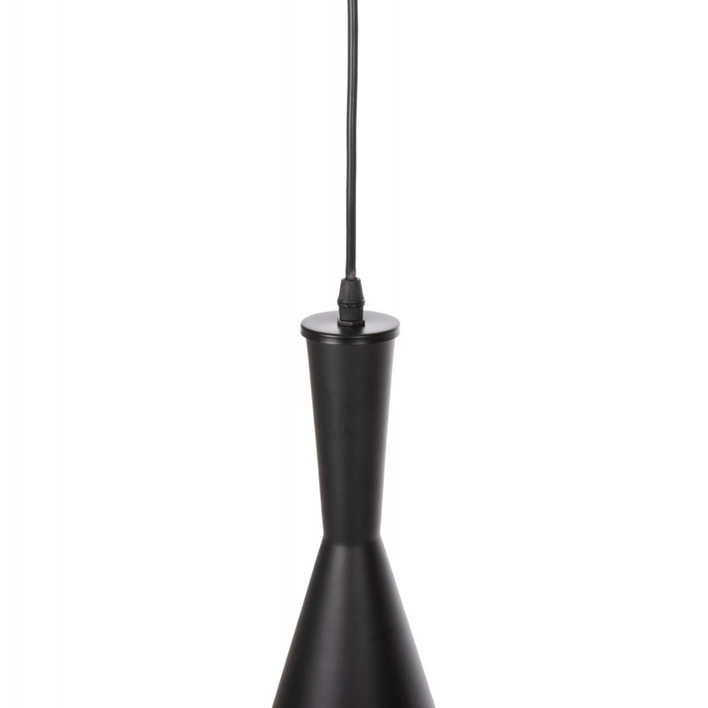 Φωτιστικό οροφής μονόφωτο από αλουμίνιο σε χρώμα μαύρο Φ18x130