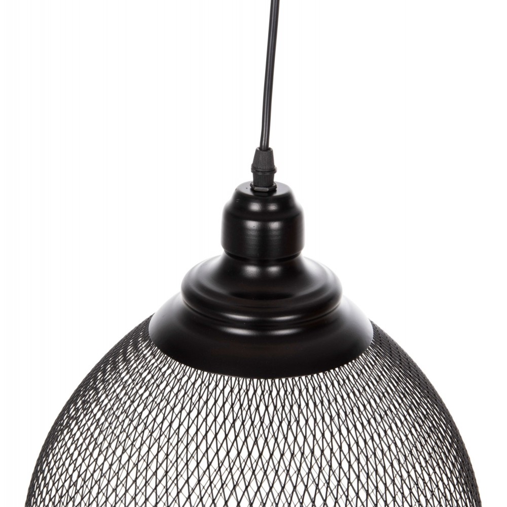 Φωτιστικό οροφής μονόφωτο από μέταλλο σε χρώμα μαύρο Φ32x137