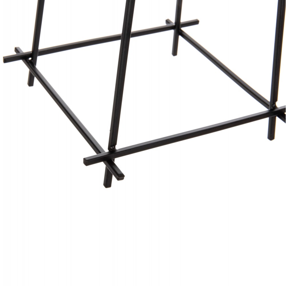 Φωτιστικό οροφής μονόφωτο από μέταλλο σε χρώμα μαύρο 17x17x128