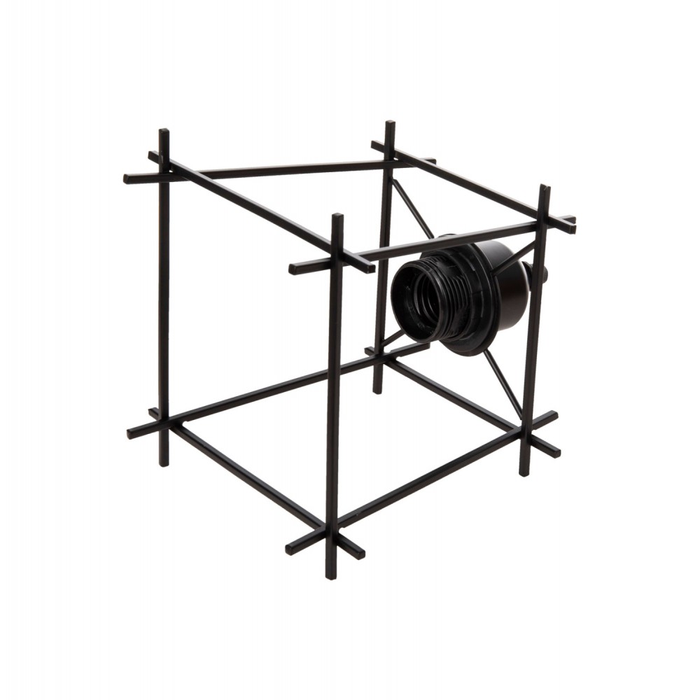 Φωτιστικό οροφής μονόφωτο από μέταλλο σε χρώμα μαύρο 17x17x128