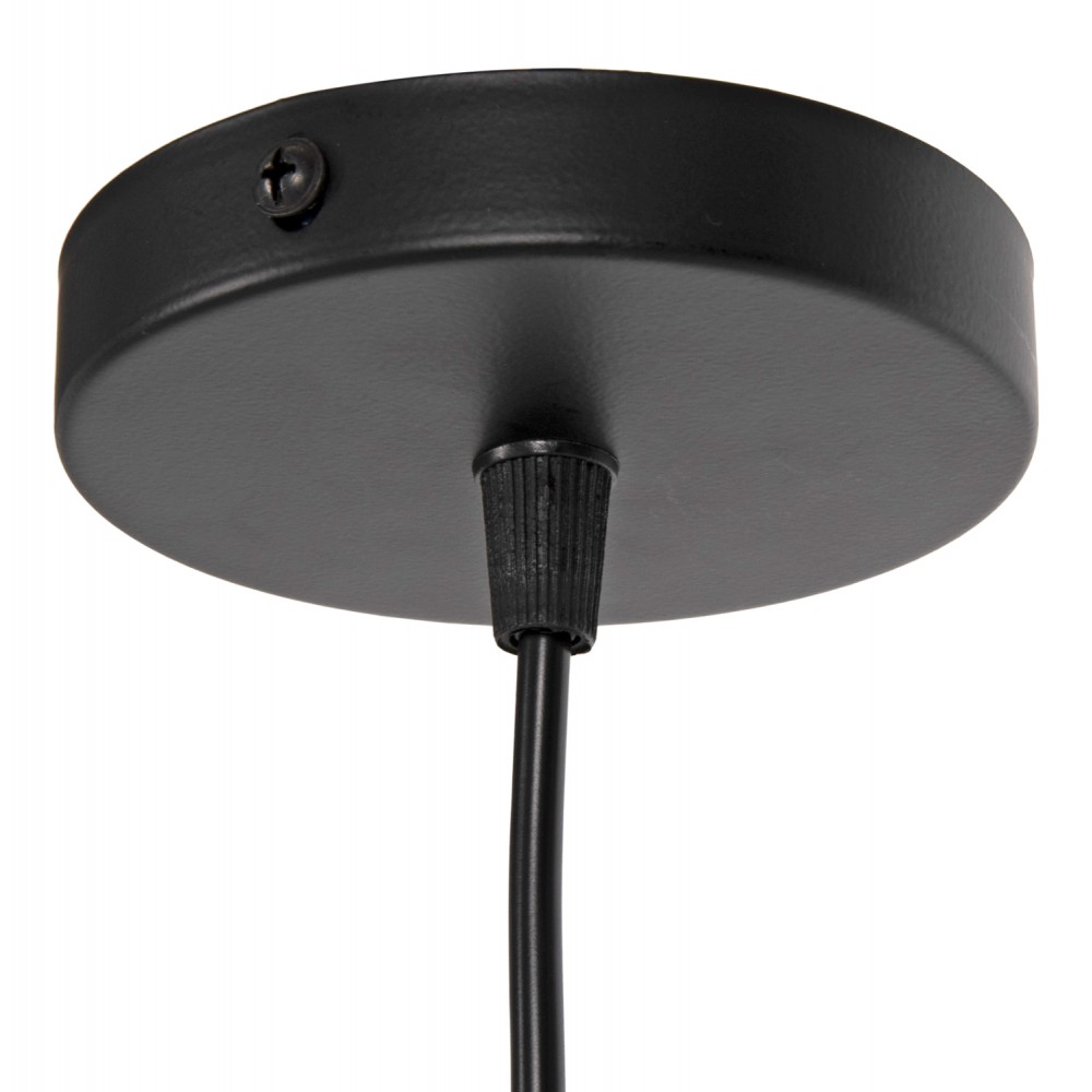 Φωτιστικό οροφής μονόφωτο από μέταλλο σε χρώμα μαύρο 17x17x128