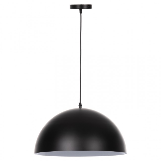 Φωτιστικό οροφής μονόφωτο από μέταλλο σε χρώμα μαύρο Φ40x125