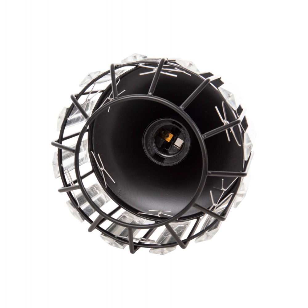 Φωτιστικό οροφής τρίφωτο από μέταλλο σε χρώμα μαύρο Φ14x123