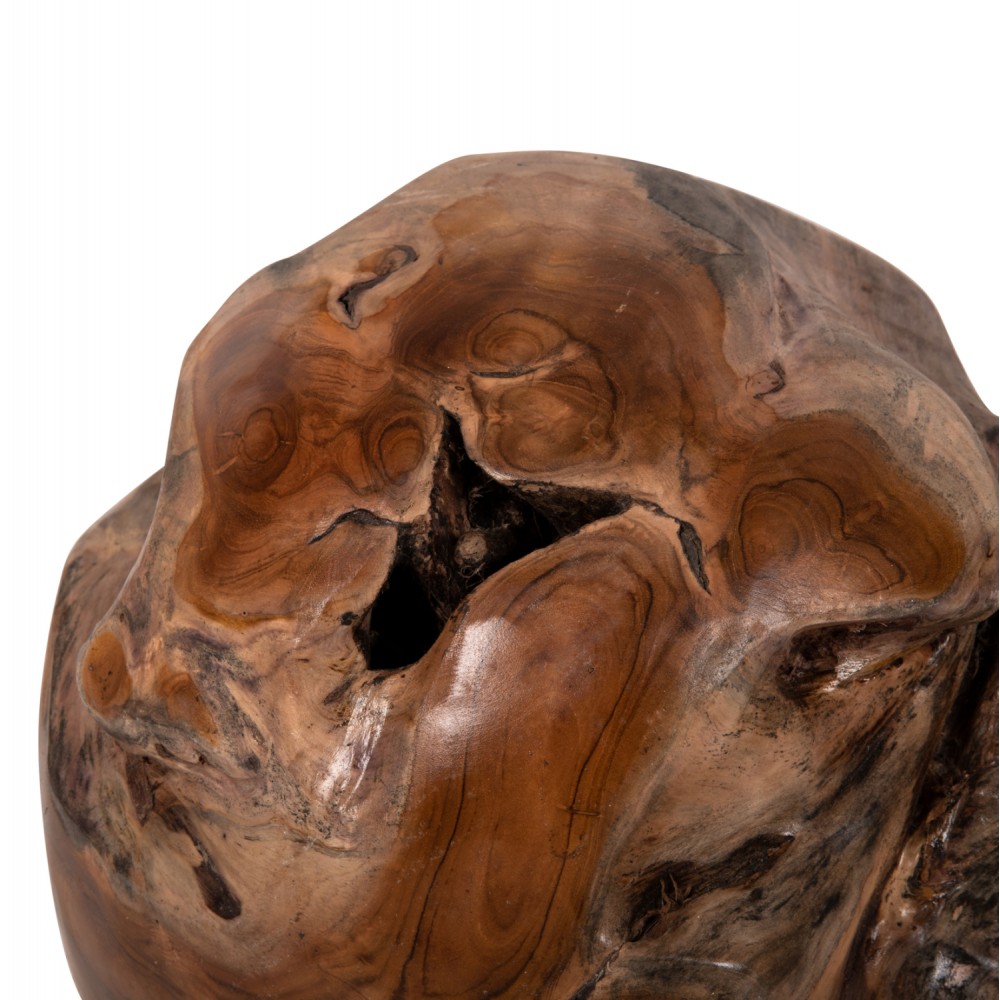 Διακοσμητικό δαπέδου "CLEM" από ξύλο σε φυσικό χρώμα Φ40