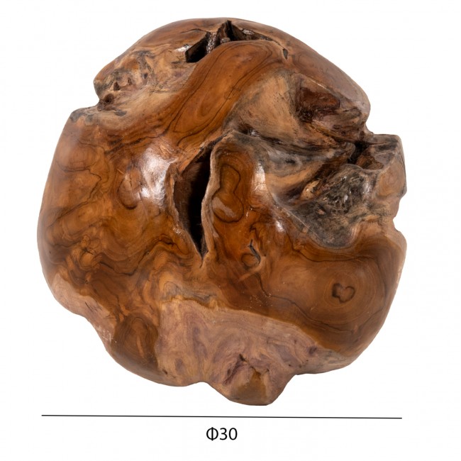 Διακοσμητικό δαπέδου "CLEM" από ξύλο σε φυσικό χρώμα Φ40