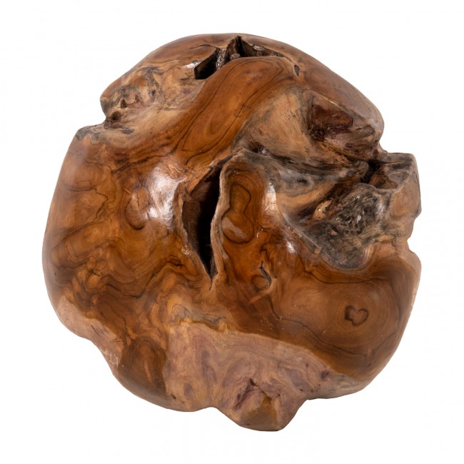 Διακοσμητικό δαπέδου "CLEM" από ξύλο σε φυσικό χρώμα Φ40