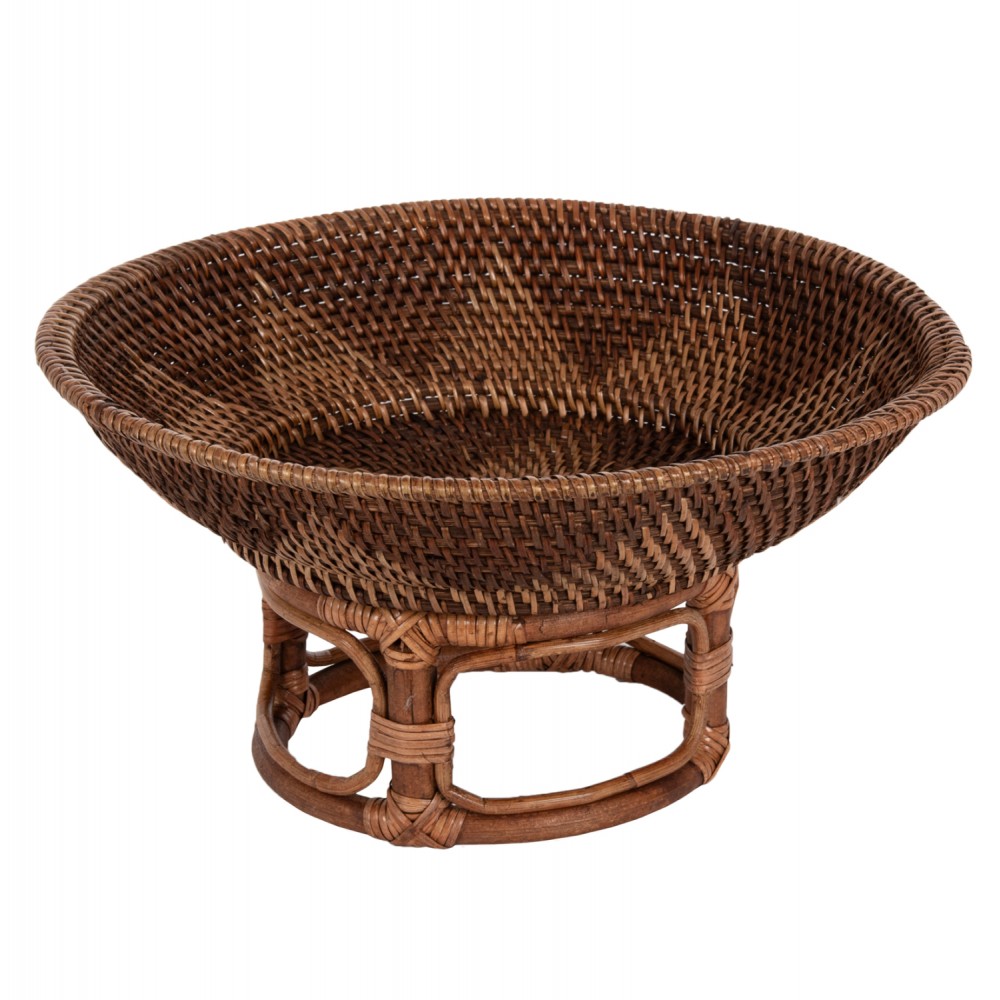 Επιτραπέζιο διακοσμητικό μπολ με βάση σε φυσικό χρώμα Φ35x18