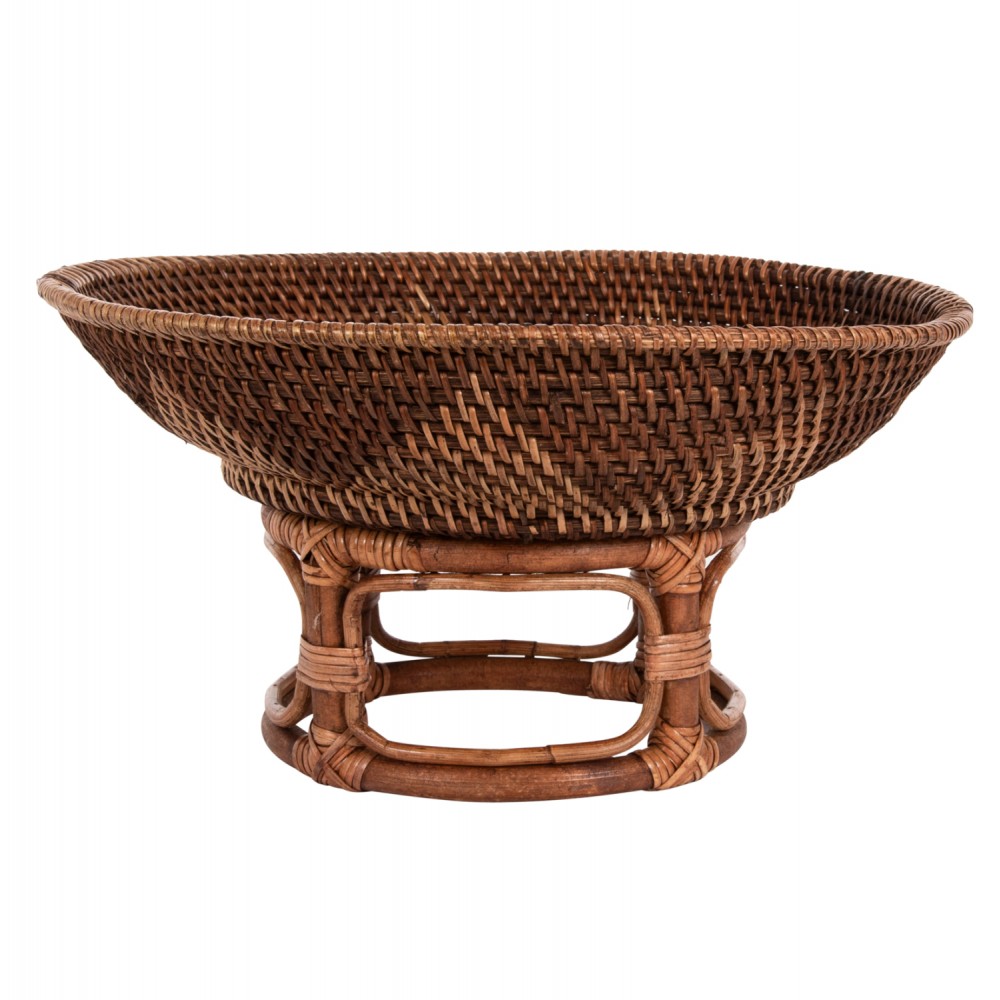 Επιτραπέζιο διακοσμητικό μπολ με βάση σε φυσικό χρώμα Φ35x18