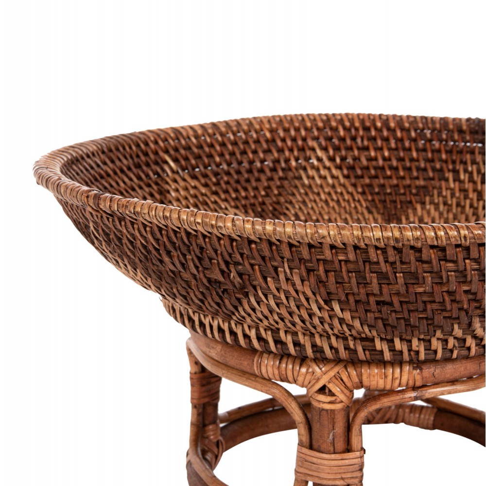 Επιτραπέζιο διακοσμητικό μπολ με βάση σε φυσικό χρώμα Φ35x18