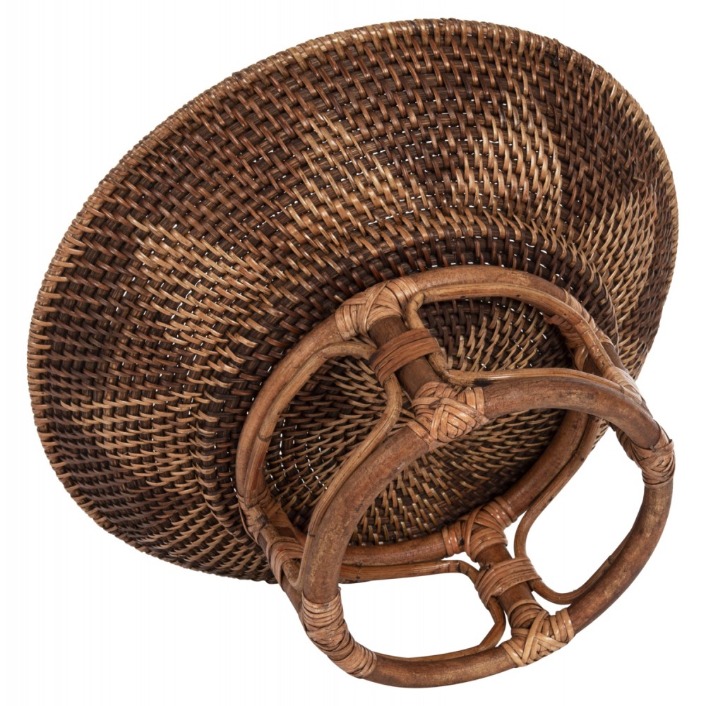 Επιτραπέζιο διακοσμητικό μπολ με βάση σε φυσικό χρώμα Φ35x18