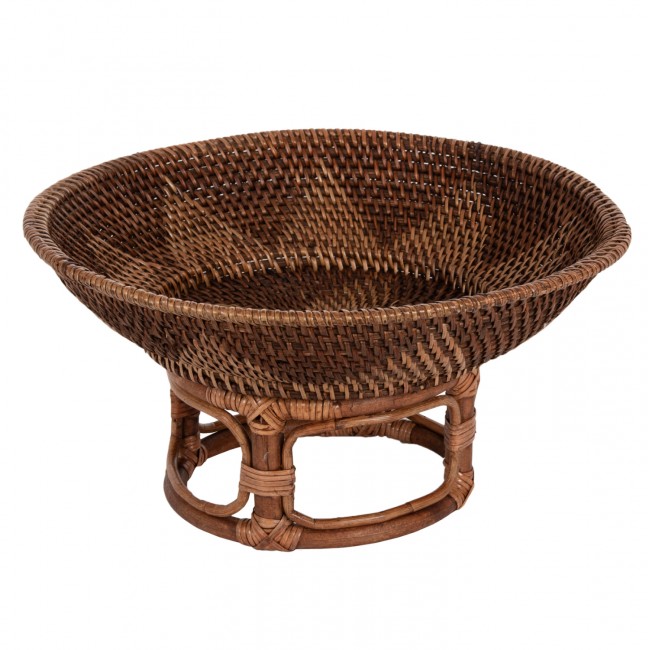 Επιτραπέζιο διακοσμητικό μπολ με βάση σε φυσικό χρώμα Φ35x18