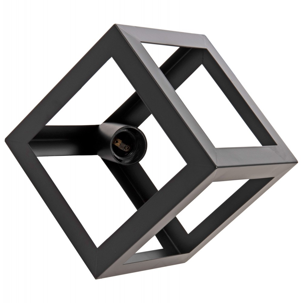 Φωτιστικό οροφής τρίφωτο από μέταλλο σε χρώμα μαύρο Φ23x122