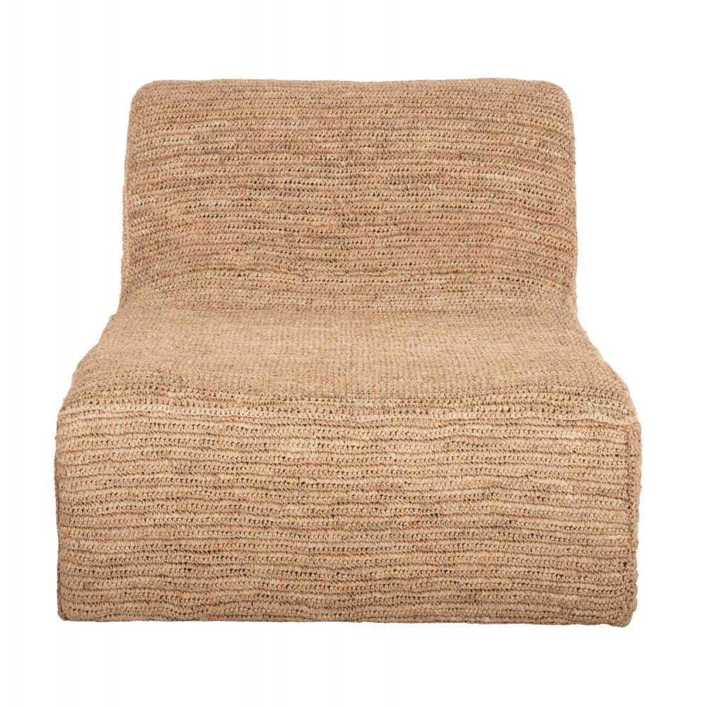 Πουφ "BIBLOC" σε φυσικό χρώμα 84x118x73