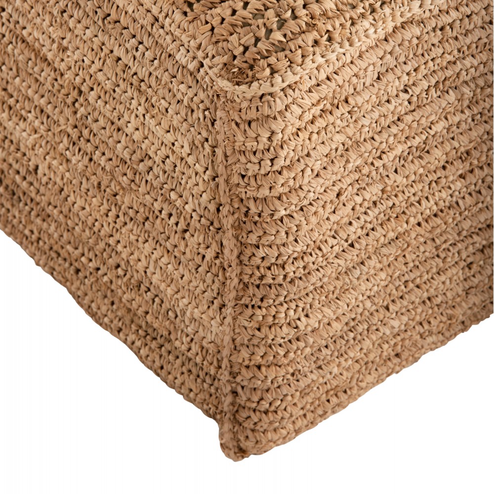 Πουφ "BIBLOC" σε φυσικό χρώμα 84x118x73